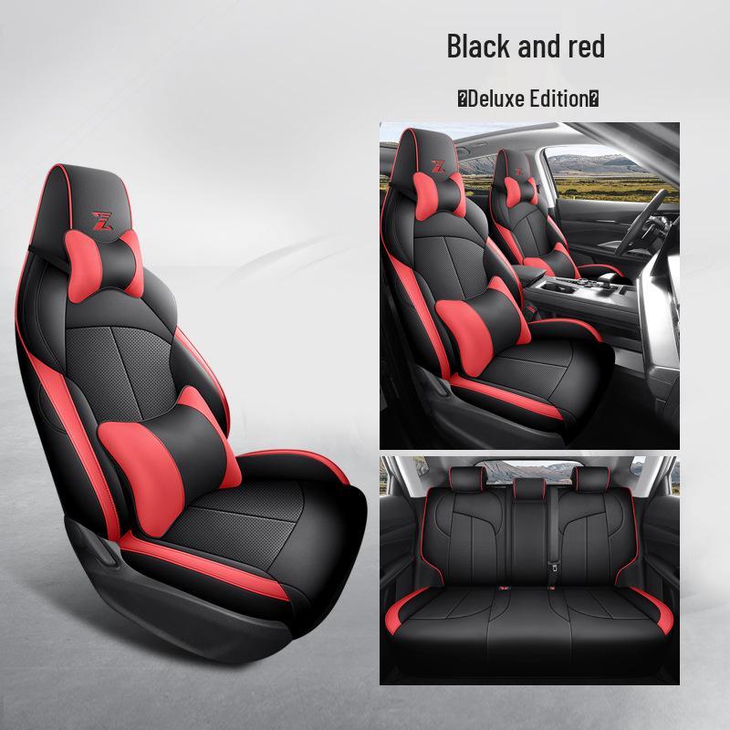 Oshan Z6 Universal Full Leather Car Seat Cushion, All-Season Model