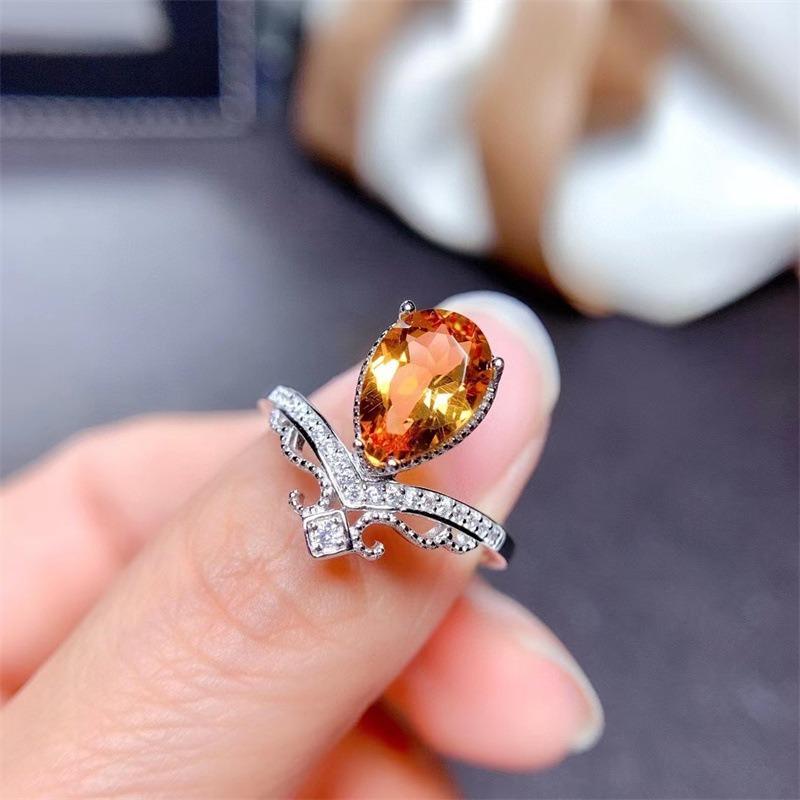 Lindon Klassieke Koperlegering Zirkoon Ring Dames Sieraden Bruiloft Belofte Feestcadeau