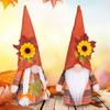Thanksgiving Gnomes Decoration Plush Sunflower Handmade Tomtes Swedish Gnomes Tomtes Ornaments for Kitchen Tiered Tray