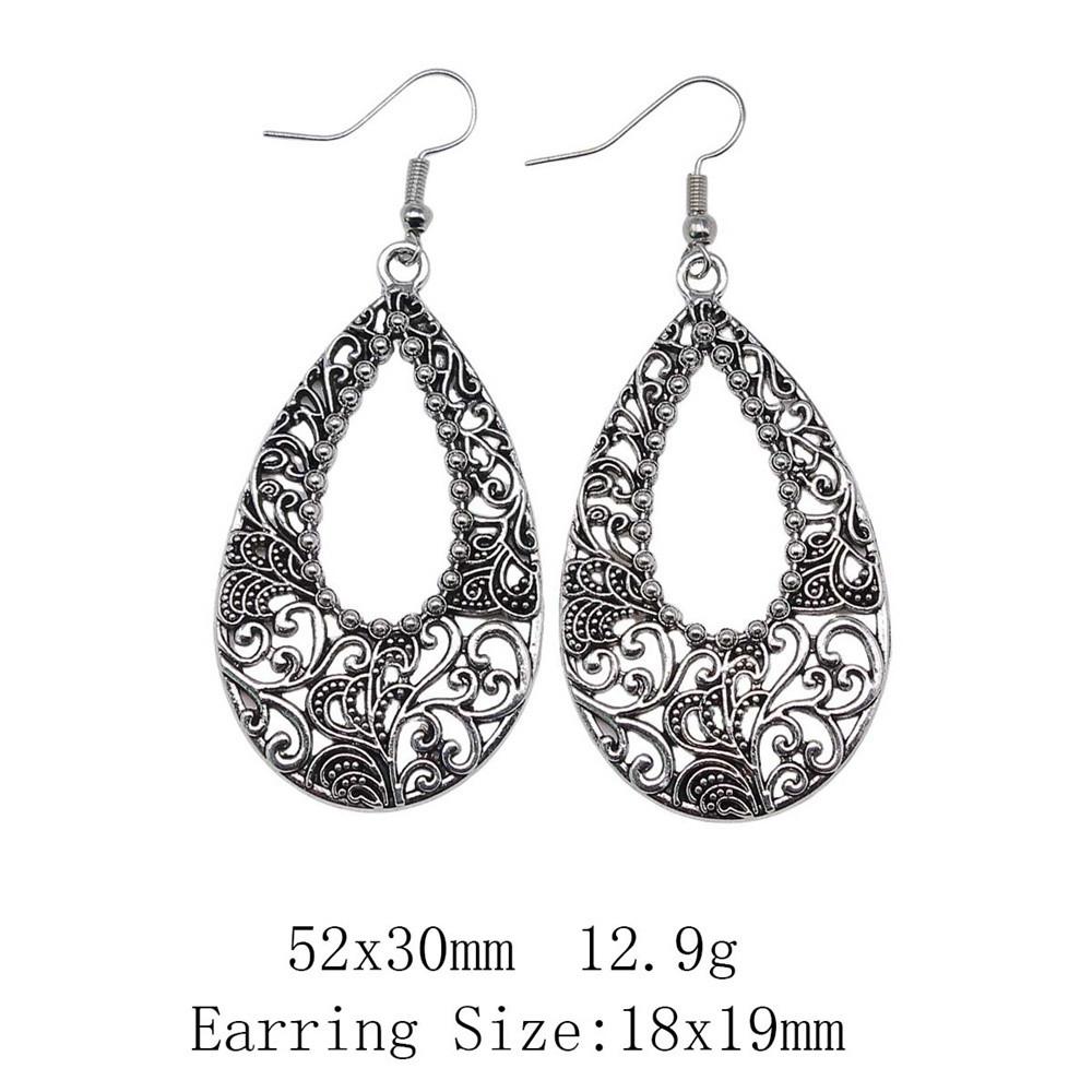 New Year's Day Earrings Women Geometric Water Drop Circle Drop & Dangle Earring Home Garden Party Earrings