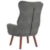 Armchair Dark Grey 69 x 74 x 93 cm Velvet