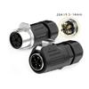 EW-LP24 Industrial Solderless IP68 Waterproof Aviation Cable Connector M24 2 3 4 5 Pin Screw Lock Wire Docking Power Junction