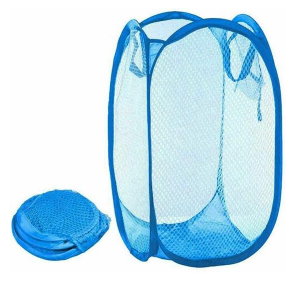 High Quality Lightweight Fashion Clothes Basket Mesh Bag Dirty Foldable Toys Hamper Holder Large Laundry Organizer