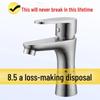 304 Stainless Steel Tall Single Cold Bathroom Faucet