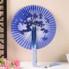 Round Magnetic Folding Hand Fan Compactly Coolings Fans For Outdoor Game Christmas Decorations Festival Performances