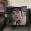P-Park Ji-Hoon Singer Cushion Cover Natural Linen Organic Fabric Double-Sided Printing Sofa Home Decor Gift Pillow Case
