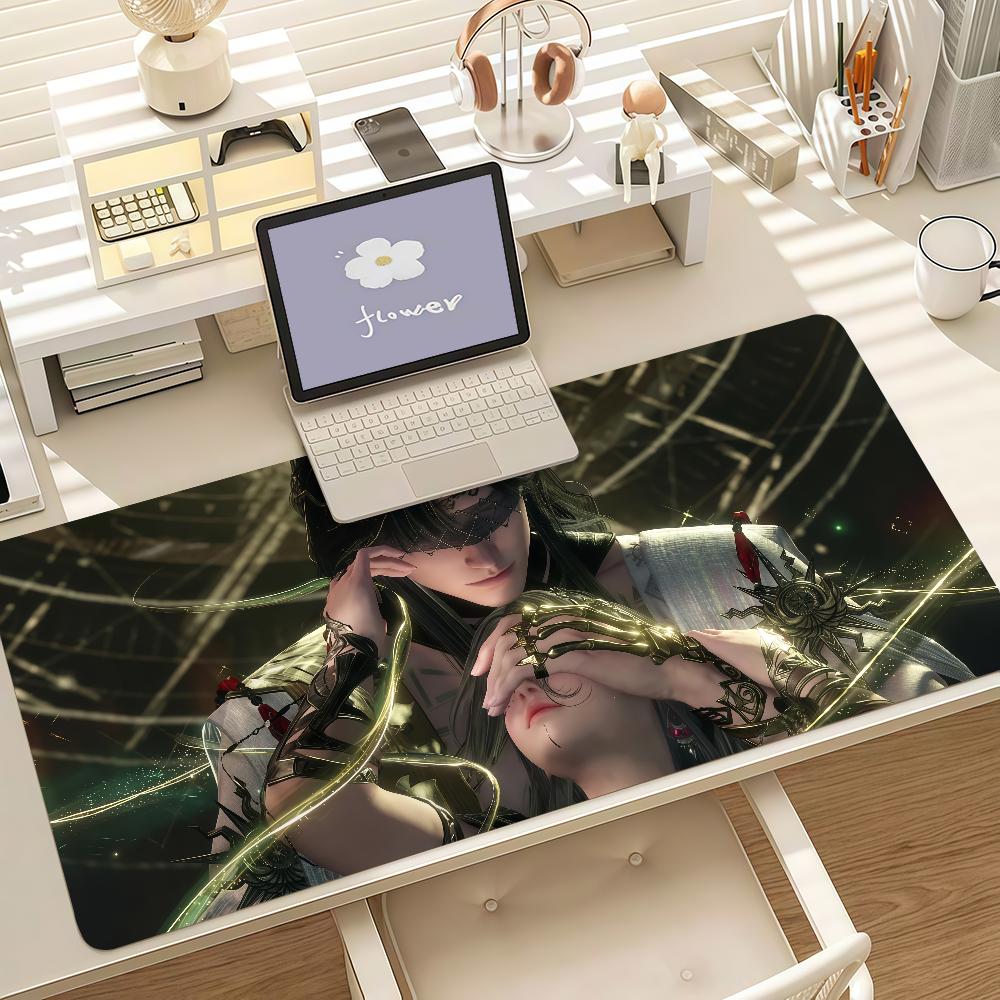 Game Love And Deepspace Zayne Mouse Pad Anti Slip Rubber Edge Locked Thickened Laptop Gaming Desk Mat