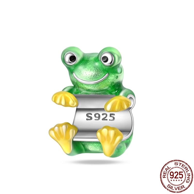 Kupfer Außen Elemente Niedliche Frosch Perlen Passend für Original 3mm Pfanne Armband Für Frauen Geburtstag Feiner Schmuck Geschenk