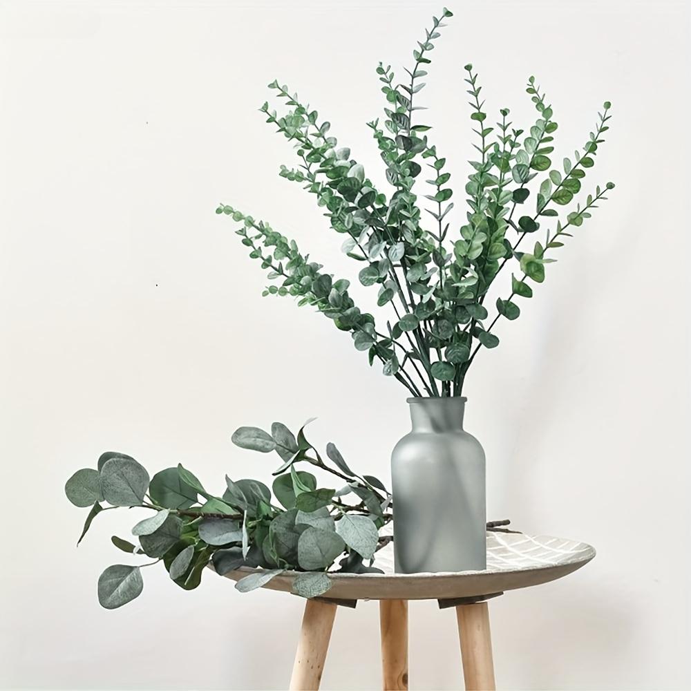 20pcs Artificial Eucalyptus Stems - Realistic Green Leaf Branches, Perfect for Wedding, Home & Office Decor, Artificial Plants for Home Decor
