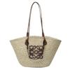 Luojia straw woven bag women's handwoven bag new retro woven bag tote bag seaside vacation handbag