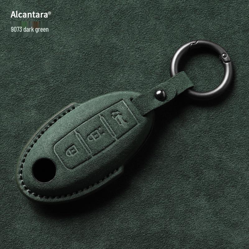 Nissan Key Cover: Full Wrap Suede Shell for Qashqai, Teana, X-Trail, Tiida, Loulan, Tuoda.