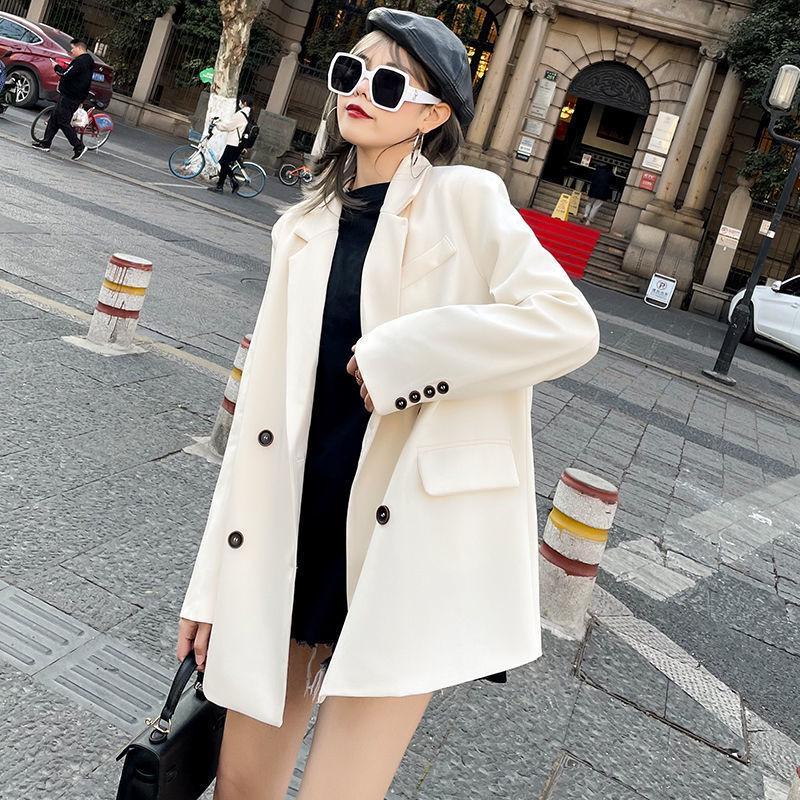 

2026 British-Style Women s High-End Korean Blazer - New Spring/Autumn Casual Fashion XXXL брудно-білий