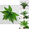 Dracaenafragrans And Pteridophyta Leaf Faux Fern Leaf For Indoor Plant Display
