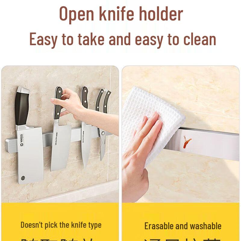 Magnetic Knife Holder Wall-Mounted Stainless Steel