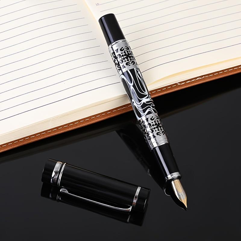 1 Pc Luxurious Metal and Acrylic Fountain Pen Business Office Ink Pen