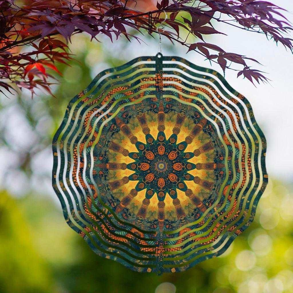 10 Inch Metal Wind Chime with 360 Rotating Hook Outdoor Garden Decor for Spring Summer Courtyard Balcony No Batteries Needed Gift for Friends