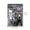 Vintage Donkey Metal Poster Wall Art Home Decor Bar Gift