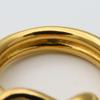 Used HERMES Scarf ring Head metal 9.7g gold plating