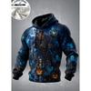 3D  Halloween Fleece Hoodie Pumpkin Scarecrow Skeleton Kid Moon Graveyard Pullover Long Sleeve Kangaroo Pocket Sweatshirt