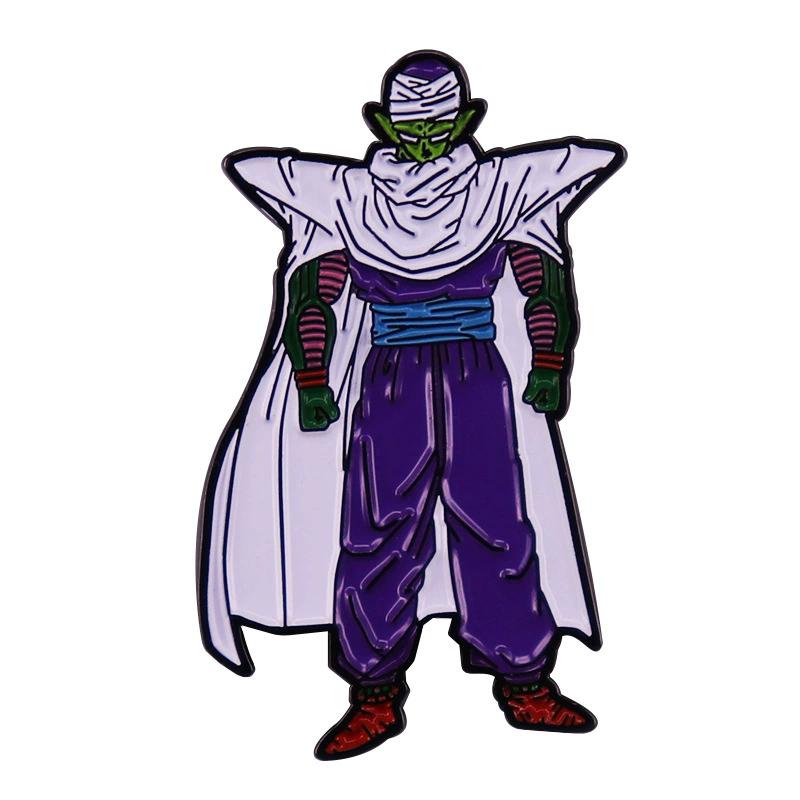 Anime Dragon Ball Enamel Pins Cute Goku Vegeta IV Piccolo Brooch Backpack Clothing Jewelry Metal Badge Accessories Gifts