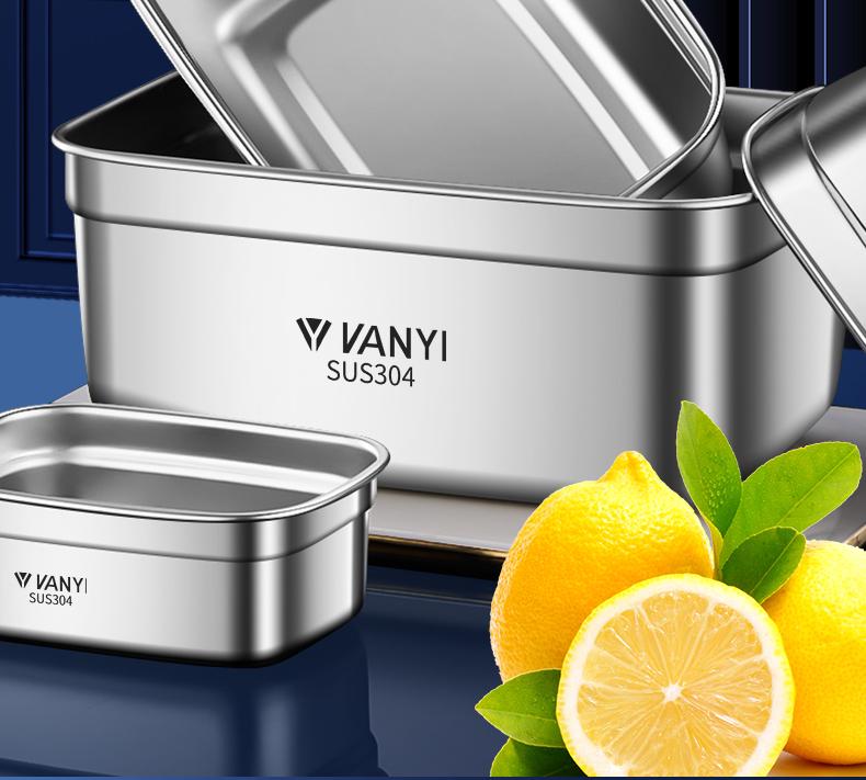 316 Stainless Steel Food Grade Microwave Bento Box for Office Lunch and Fresh Fruit Storage