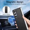 Magnetyczne etui na telefon Samsung Galaxy Z Fold 6 5 4 Fold6 Fold5 Fold4 5G z osłoną ekranu, wstrząsoodporne, z pełnym pokryciem ze skóry PU