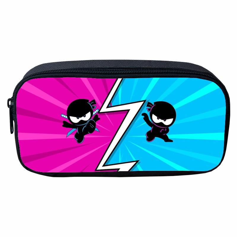 Astuccio per matite del cartone animato Ninja Kidz: Divertente Scatola Portaoggetti per Bambini