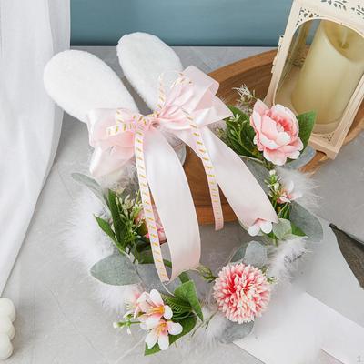 Easter Wreath Decorative Practical Decoration Cute Artificial Flower Spring for