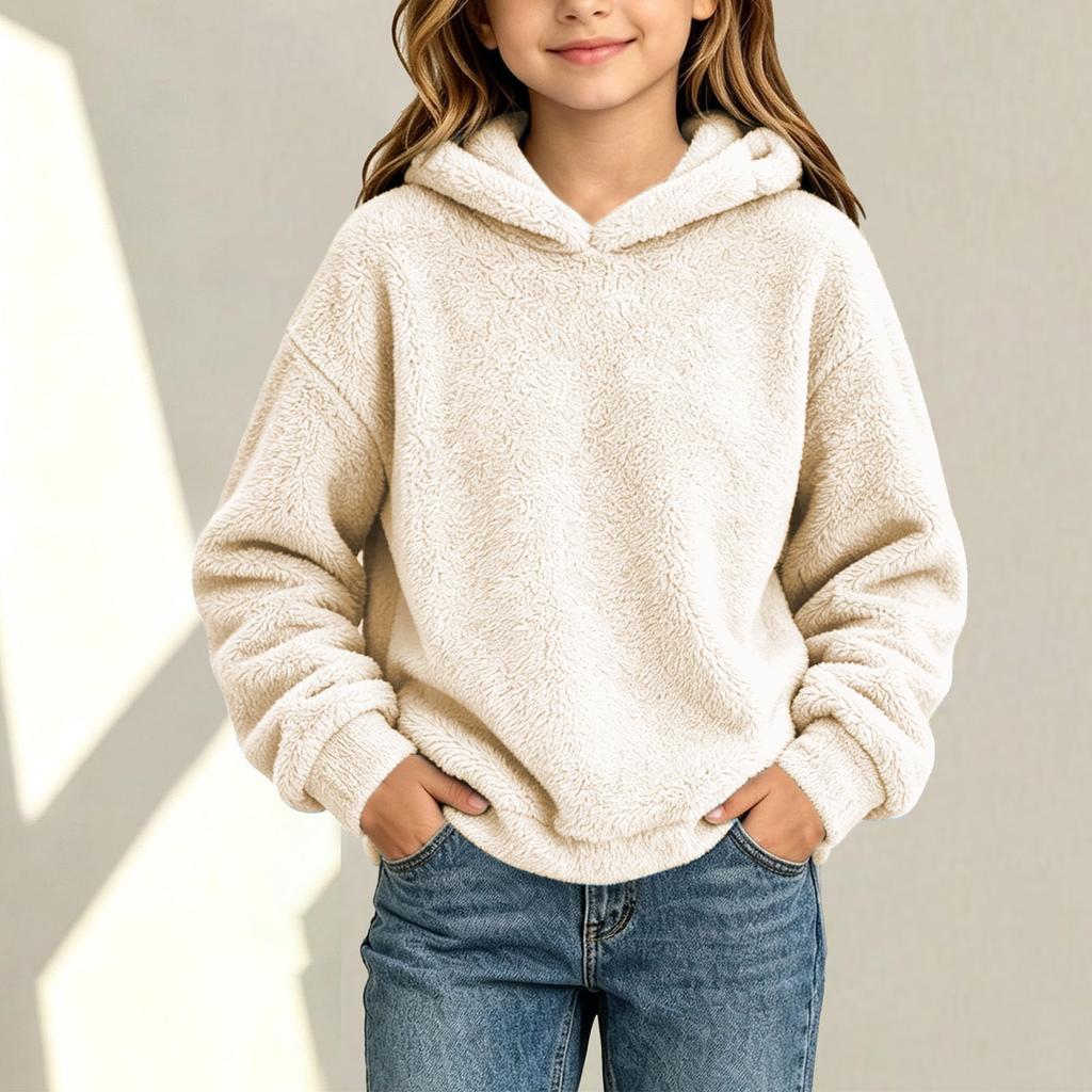 Boys Girls Christmas Print Sweatshirt, Long Sleeve Stand Collar Pullover for Fall Winter