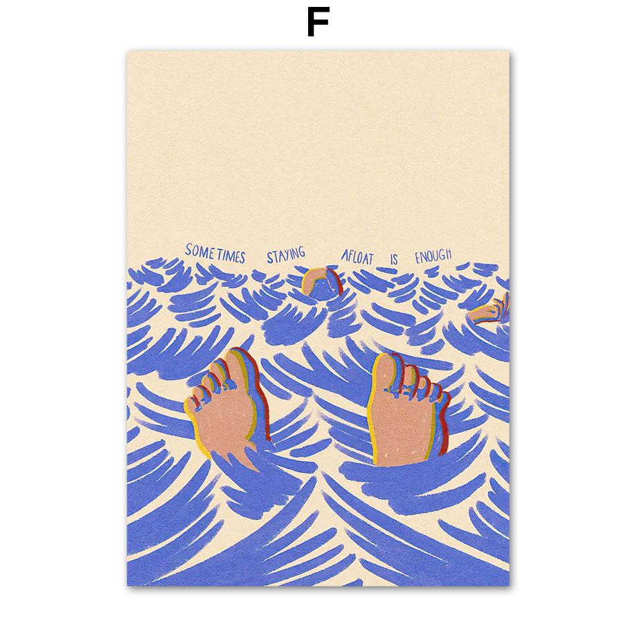 Surf Beach Ocean Vintage Posters Canvas Print Painting Wall Picture Art Modern Fashion Retro Abstract Living Room Interior Decor