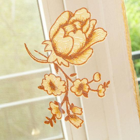 Acasă Ușă Fereastră Balcon Modern Lux Imprimat Flori Voile Tulle Transparente Perdele