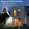 1pcs/2pcs Solar Lights, LED Outdoor Solar Remote Control Wall Lights,curved Split Outdoor Waterproof Solar Lights, Garage Lights