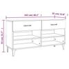 Shoe Cabinet Smoked Oak 102 x 35 x 55 cm Wood Based Panel