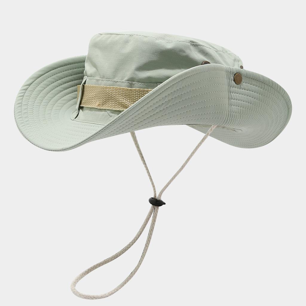 Wide Brim Fisherman Hat For Men Women Sun Protection Breathable Outdoor Summer Accessory