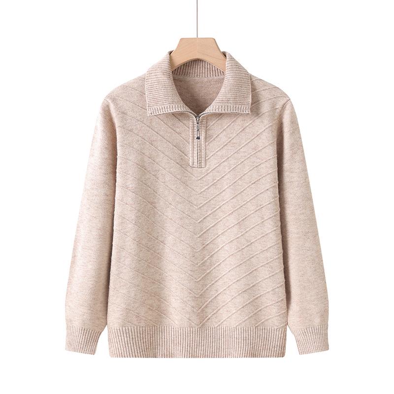 Elegant Knit Lapel Top for Women 2025 - Stylish and Loose Fit, Perfect for Autumn and Winter
