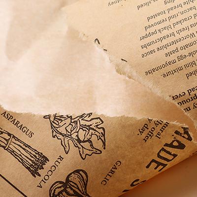 Papier d'emballage pour sandwich absorbant et résistant à l'huile, pour sandwich, hamburger, plateau en papier, plaque de cuisson à pain, papier découpé