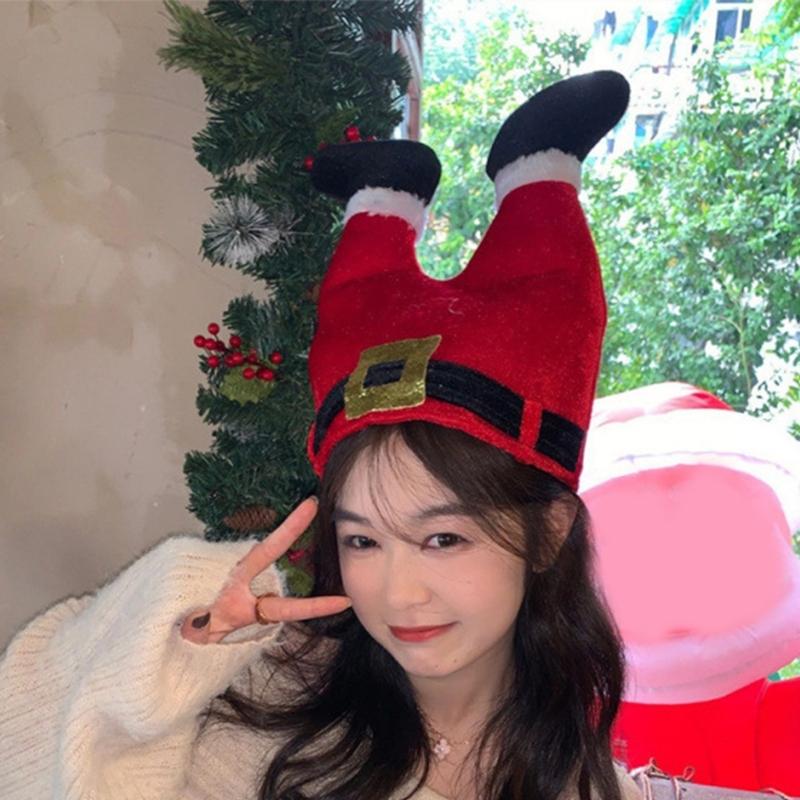 Traditional Santa/Christmas Tree Hat Headgear Christmas Festival Theme Accessory For Adults Kids Family Gathering Decors
