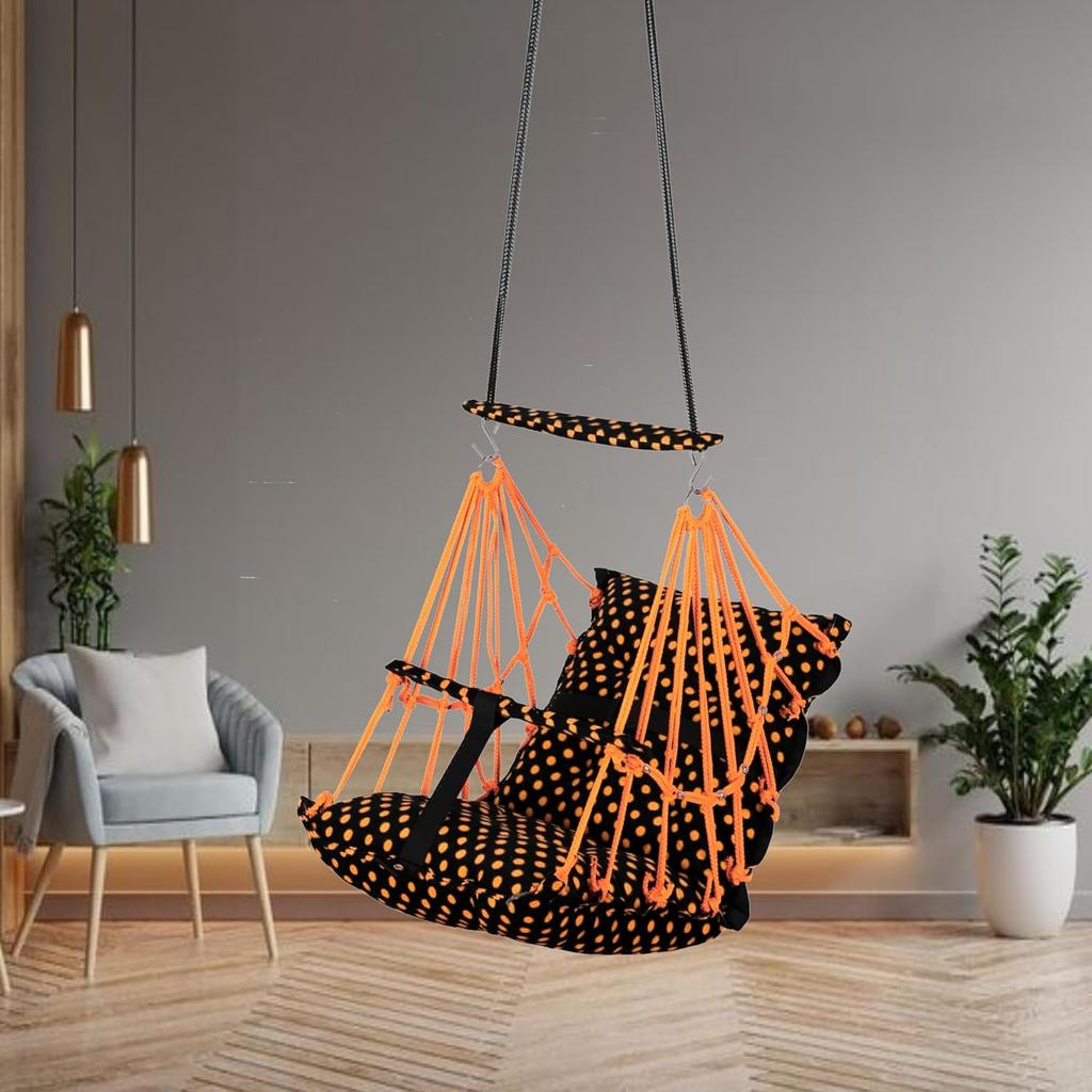 Bawełniana huśtawka dla niemowląt dla dzieci składana i zmywalna od 1 do 5 lat prezent dla noworodka miękka jhula z pasem bezpieczeństwa łatwa do przenoszenia blokada bezpieczeństwa