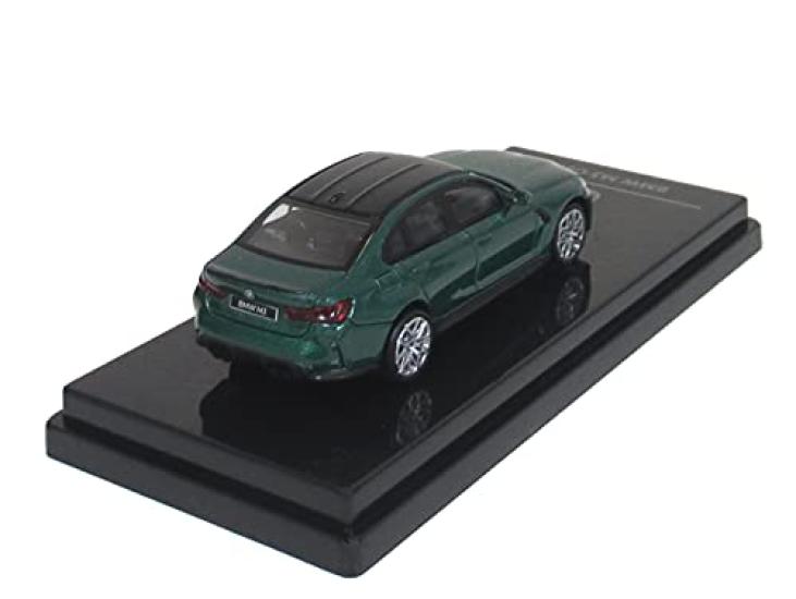PARAGON scale BMW M3 G80 Isle of Man Green LHD miniature car 1/64 (finished product)