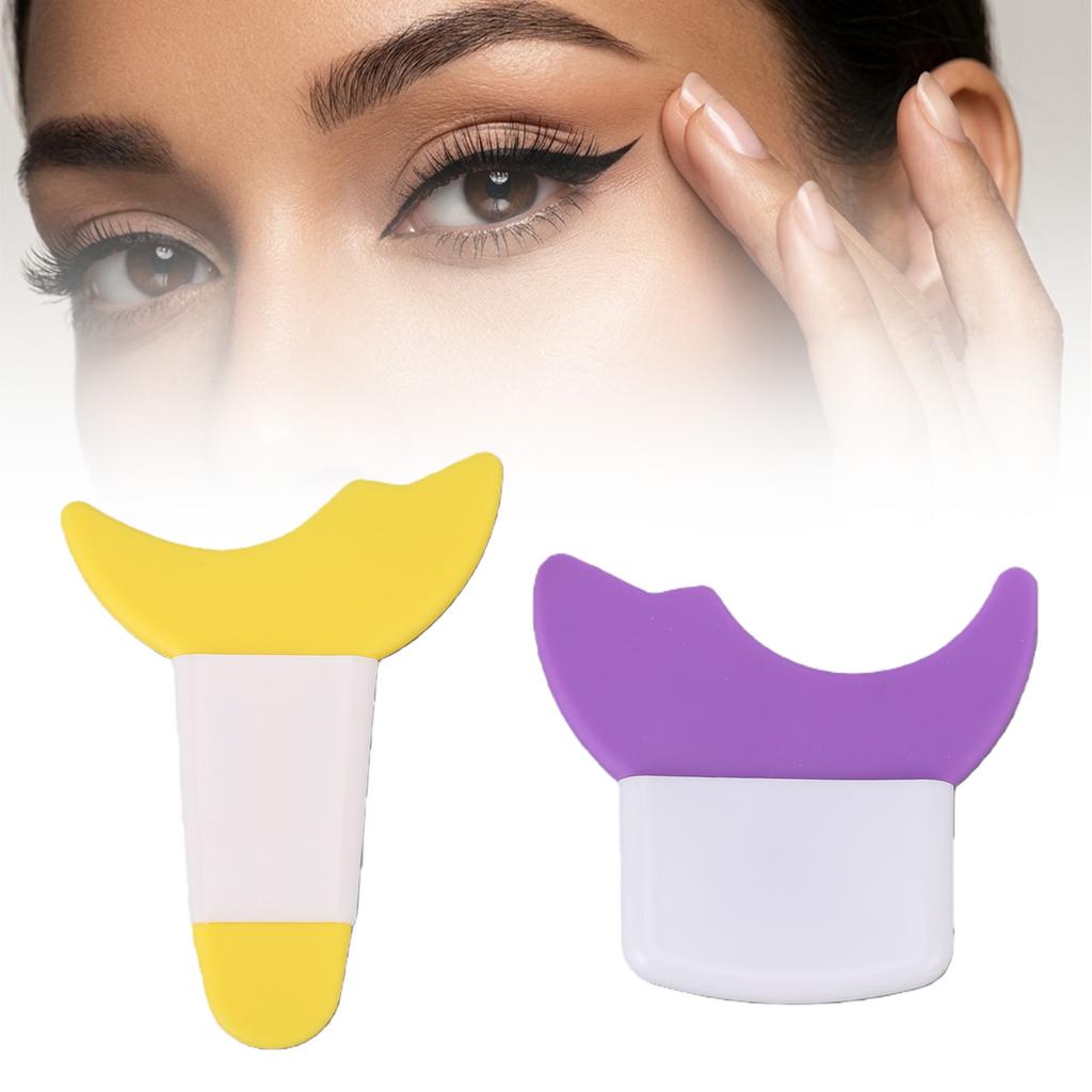 2 Pcs Eyelash Eyeline Guard 2 Curves Mascara Applicator Lash Guard Prevent Smudging for Makeup
