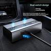 GE08 PD 65W Fast Charging Car Charger 9 in 1 Cigarette Lighter Adapter with Independent Switch and Retractable Cable