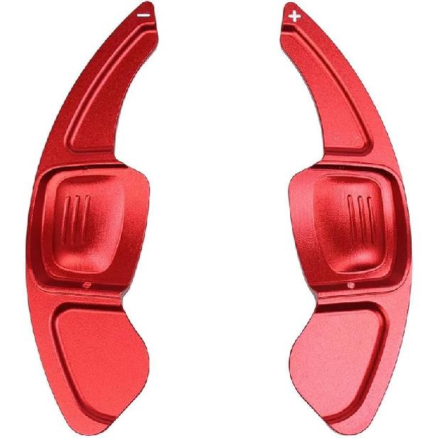 Fit for VW Golf 8 MK8 R GTI R Line 2020-2023, Paddle Shifter Extension, Aluminum Alloy Steering Wheel Paddle Shifter, Black, Red