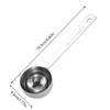Steel Measuring Spoon Practical Measuring Spoon Long Handle Functional Steel 15/30ML Measuring Spoon