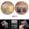 20Pcs Packaging Bag Water Proof Zipper Storage Reclosable Food Pouches SelfSeal Matte Waterproof Transparent Pack Retail Plastic