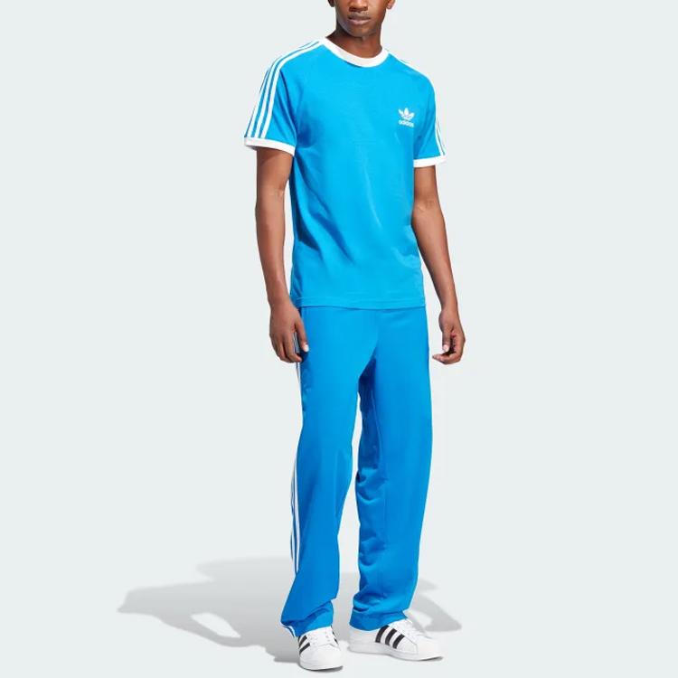 adidas Adicolor Classics 3-Stripes Tee Blue Bird Men Streetwear IN7745