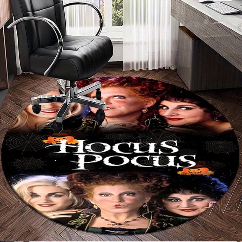 Hocus Halloween Night Round Mat, Anti-slip Circle Carpet Chair Rug For livingroom,Bedroom, Doormat Home Decor Gift Christmas Gifts
