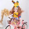 Mini muñeca articulada móvil de 30CM para niñas, juguete 3D con ojos grandes, trajes completos de princesa, colección de vestidos, regalo para niños