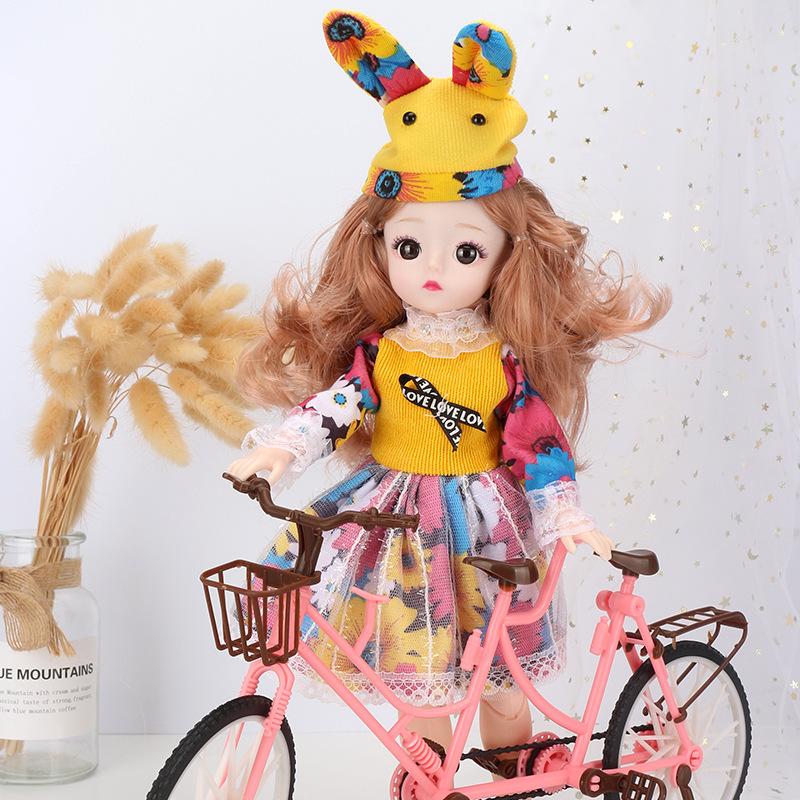 

30 см мини подвижная 20 шарнирная кукла игрушка для девочек 3D большие глаза BJD принцесса полная одежда коллекция платьев детская кукла подарок B