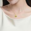 Spinach Green Hetian Jade Ginkgo Leaf Pendant Necklace in S925 Silver for Women