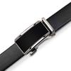 Men's Belt Genuine Leather High End Zinc Alloy Automatic Buckle Casual Cowhide Belt Men's Middle Aged and Young Men's Simple Trouser Belt